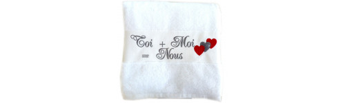 Serviette de bain personnalis&eacute;e