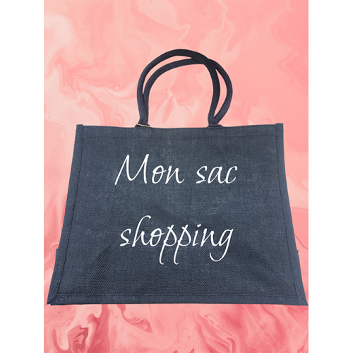 Sac shopping brodé