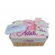 Corbeille cadeau naissance personnalisé