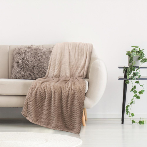 PLAID NID ABEILLE BEIGE XXL