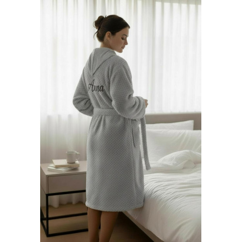 Peignoir Personnalisé polaire adulte 