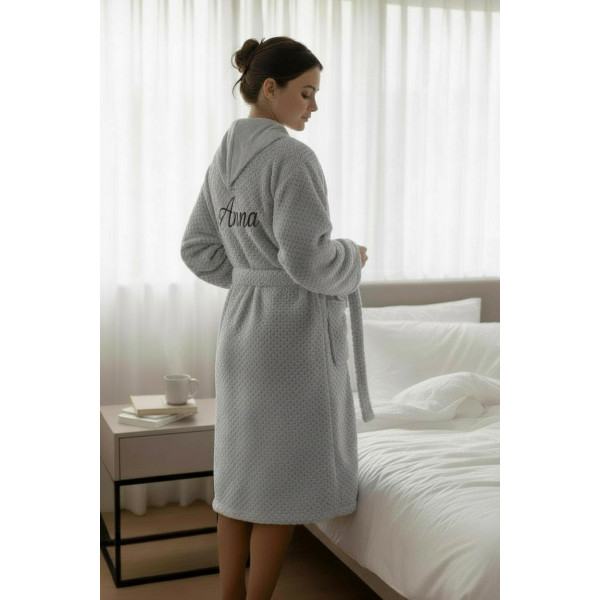 Peignoir Personnalisé polaire adulte 
