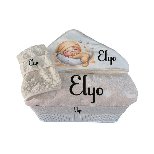 Corbeille cadeau naissance personnalisé