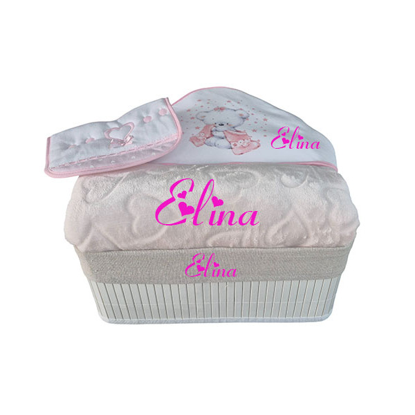 Corbeille cadeau naissance personnalisé
