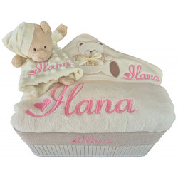 Corbeille cadeau naissance personnalisé