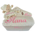 Corbeille cadeau naissance personnalisé