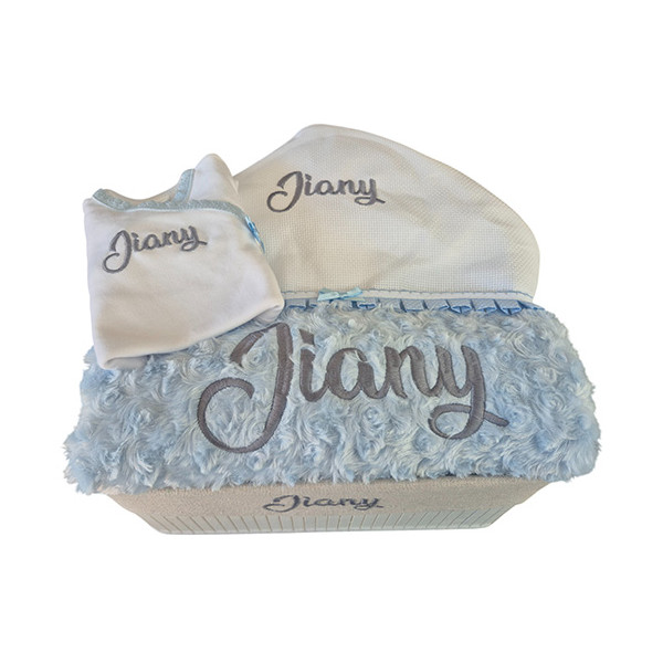 Corbeille cadeau naissance "rêve de mes parents" personnalisé