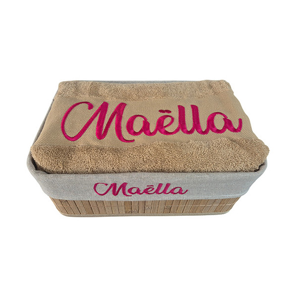 Coffret drap de bain personnalisé