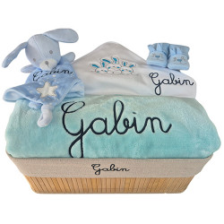 Corbeille cadeau naissance personnalisé