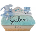 Corbeille cadeau naissance personnalisée