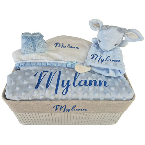 Corbeille cadeau naissance personnalisé