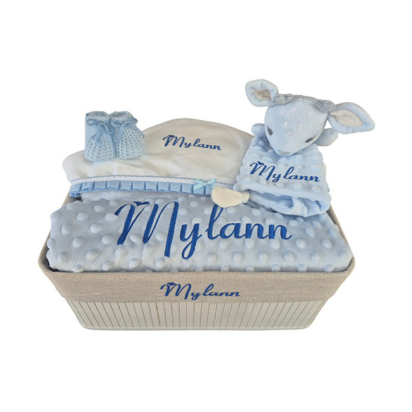 Corbeille cadeau naissance personnalisé