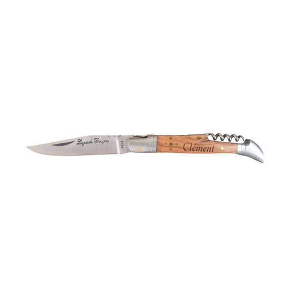 Couteau gravé Laguiole Bougna