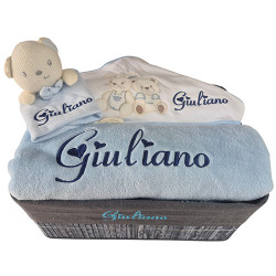 Corbeille cadeau naissance personnalisé