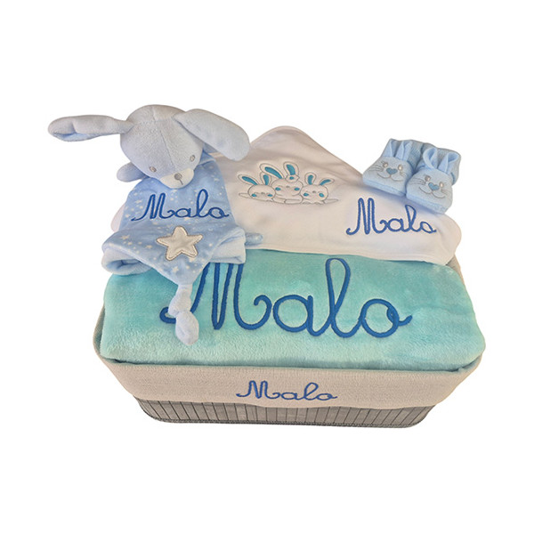 Corbeille cadeau naissance personnalisé