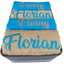 Coffret duo serviettes de bain + draps de bain personnalisés