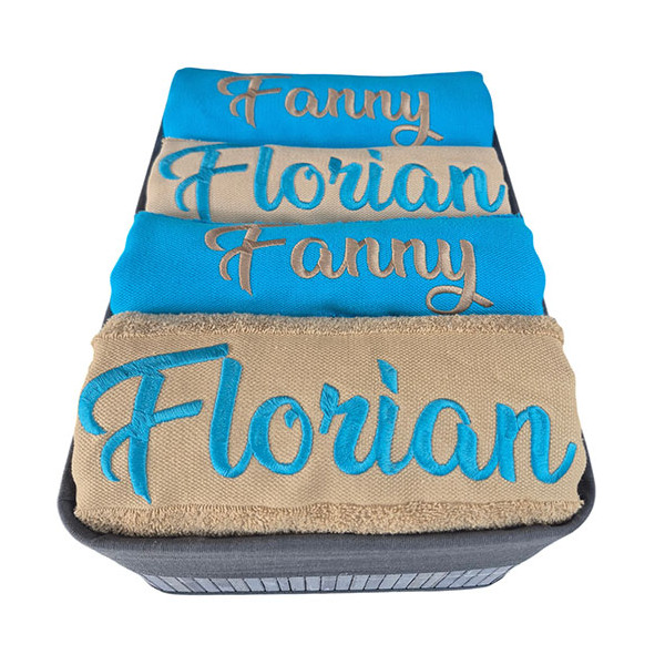 Coffret serviette de bain + drap de bain personnalisés