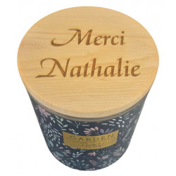 Bougie gravée