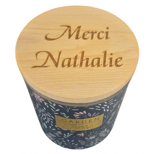 Bougie gravée