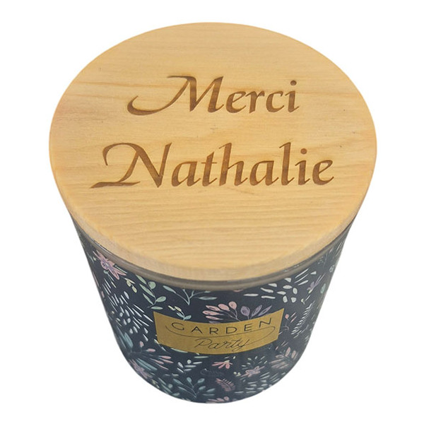 Bougie gravée