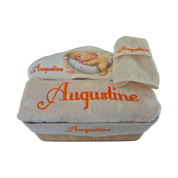 Corbeille cadeau naissance personnalisé
