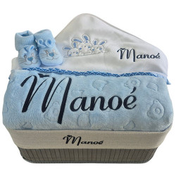 Corbeille cadeau naissance personnalisé