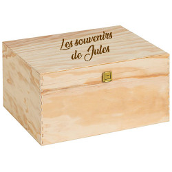Boîte en bois personnalisée