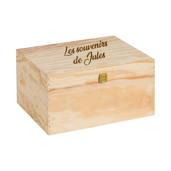 Boîte en bois personnalisée