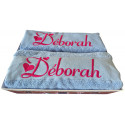 Coffret serviette de bain + drap de bain personnalisés