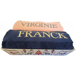 Coffret draps de bain personnalisés