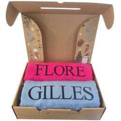Coffret draps de bain personnalisés