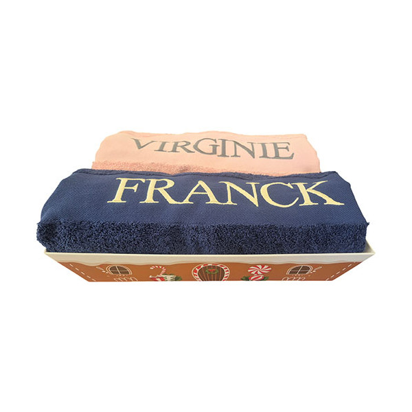 Coffret draps de bain personnalisés