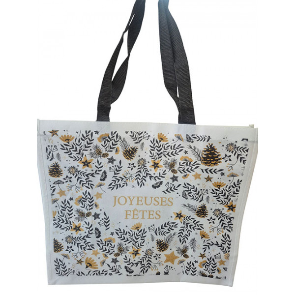 Grand sac shopping Joyeuses Fêtes