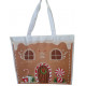Grand sac shopping maison pain d'épices