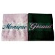 Coffret serviettes de bain personnalisées ROSE/VERTE