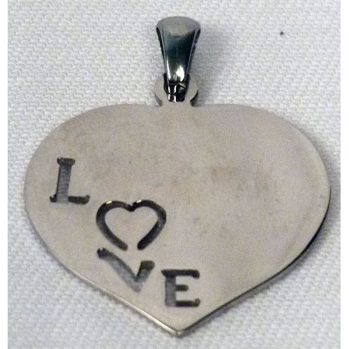 Pendentif coeur gravé