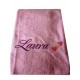 Drap de bain personnalisé Rose