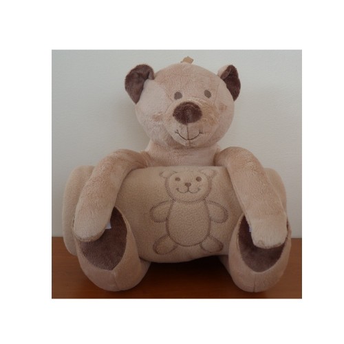 Couverture Polaire personnalisée chocolat et sa Peluche ourson