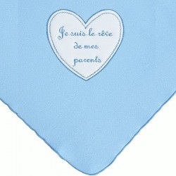 Couverture polaire personnalisée bleu