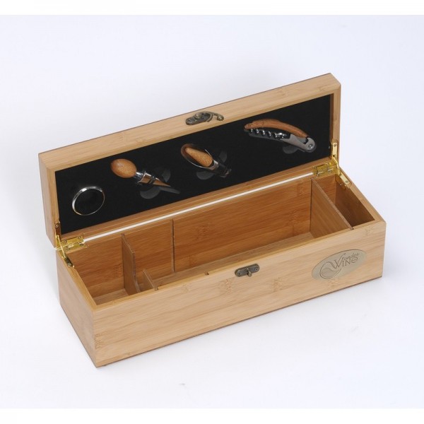 Coffret en Bois avec Bouteille de Vin à Personnaliser