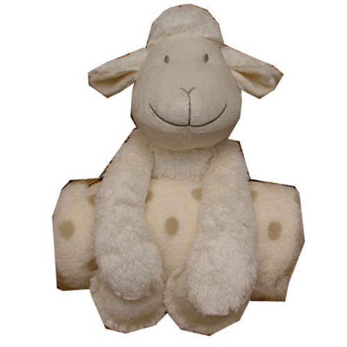 Couverture Polaire unie et sa Peluche personnalisée 