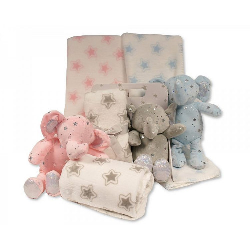 Couverture Polaire unie et sa Peluche personnalisée 