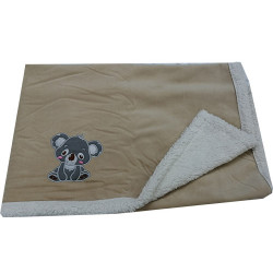 Couverture bébé Sherpa bi matière toucher Ultra doux Babycalin