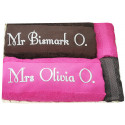 Coffret draps de bain personnalisés + gants