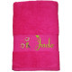 Drap de bain personnalisé Rose