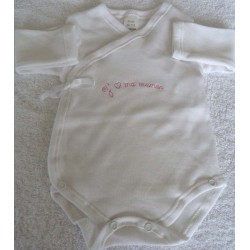 Body manches longues &quot;j&#039; papa&quot; 