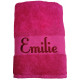 Drap de bain personnalisé Rose