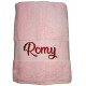 Drap de bain personnalisé Rose