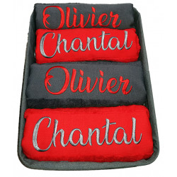 Coffret draps et serviettes de bain personnalisés