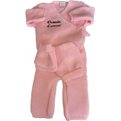 Ensemble bébé en tricot personnalisé
